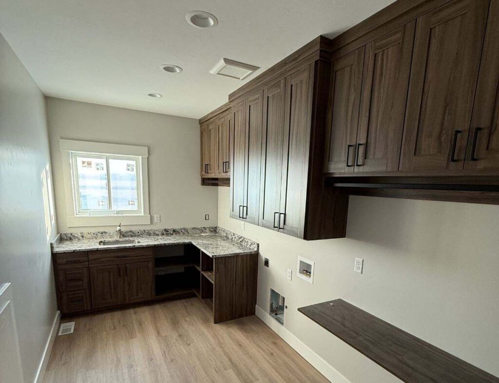 cabinets in mudroom