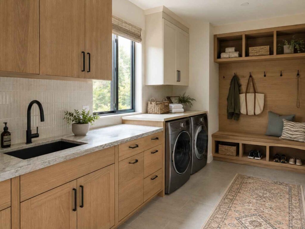laundry mudroom storage design