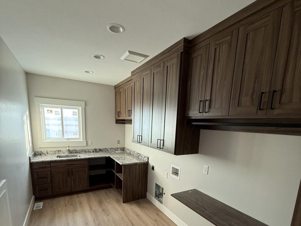 custom laundry room storage